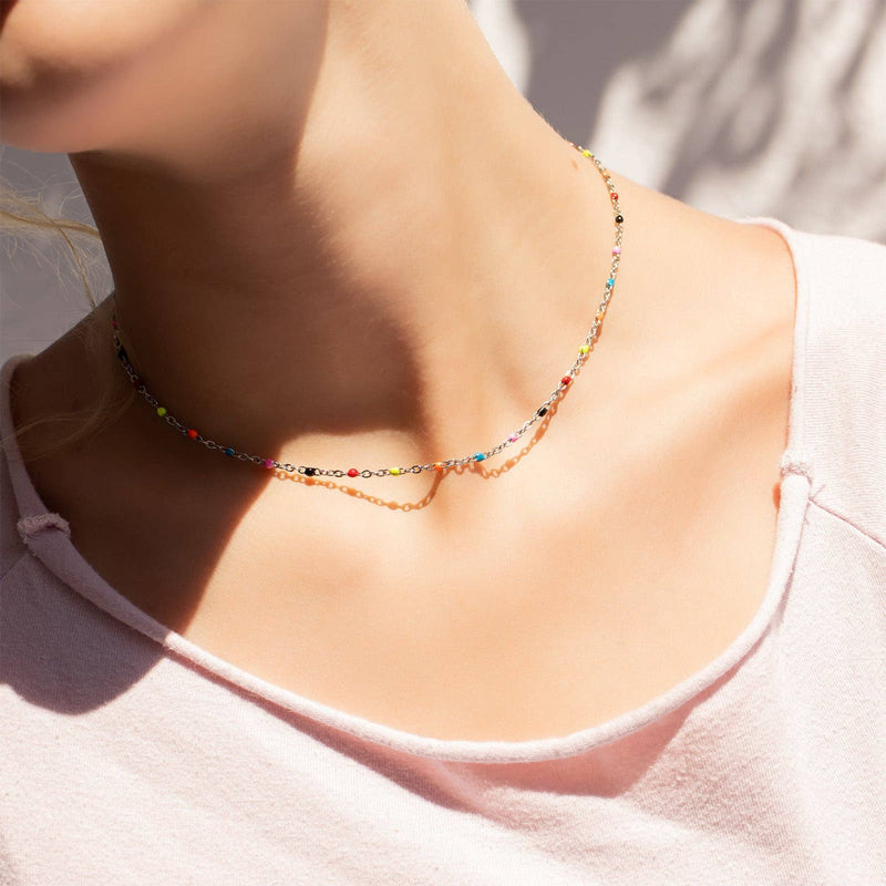 WJW | Multi Confetti Chain Necklace