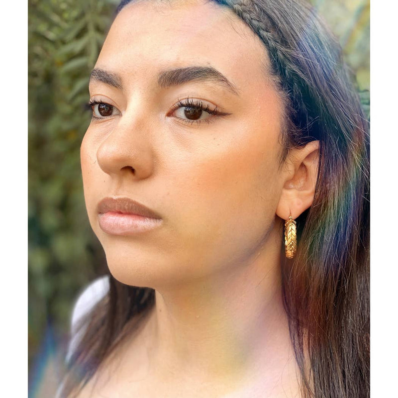 Mind's Eye Design | Braided Hoop Earrings