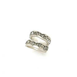 Rebel Raw Edge Baguette Ring #r79 10