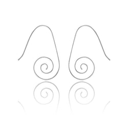 Classic of NY | Sterling Silver Hook Swirl Earring