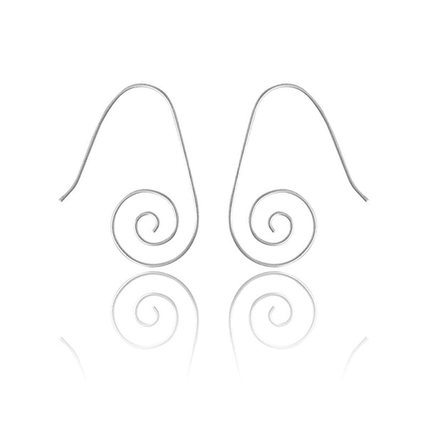 Classic of NY | Sterling Silver Hook Swirl Earring