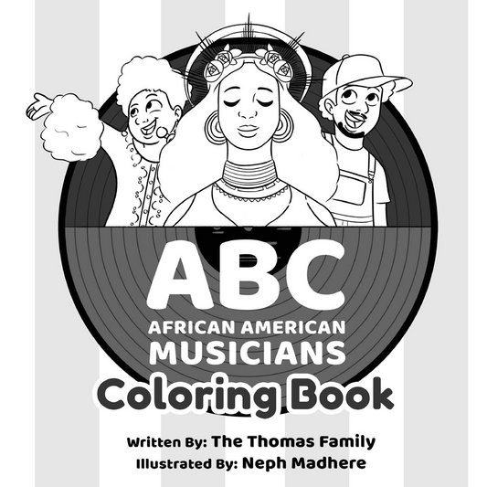 ABC - African American Musicians Coloring Book