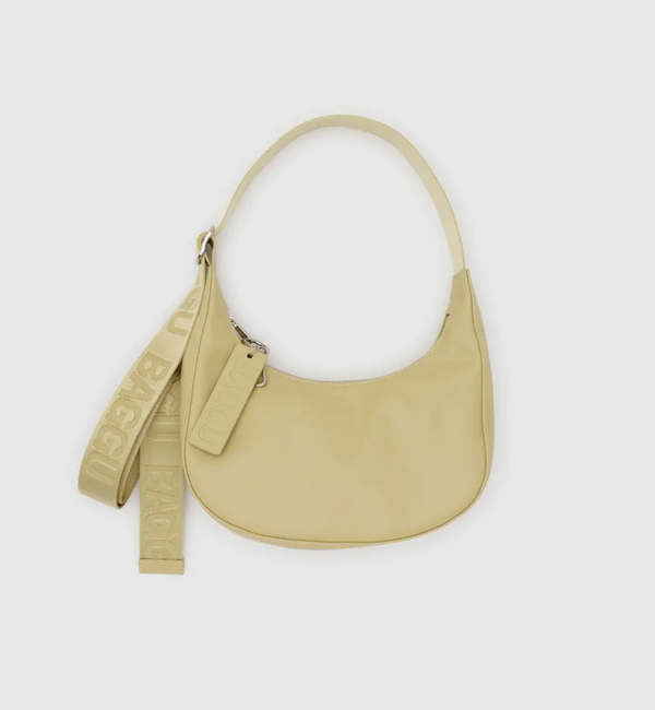 Baggu | Small Recycled Leather Crescent Bag