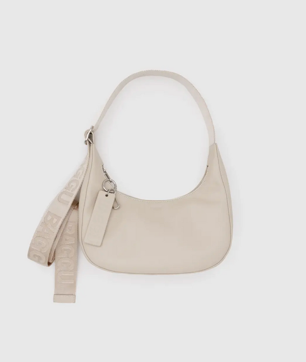 Baggu | Small Recycled Leather Crescent Bag