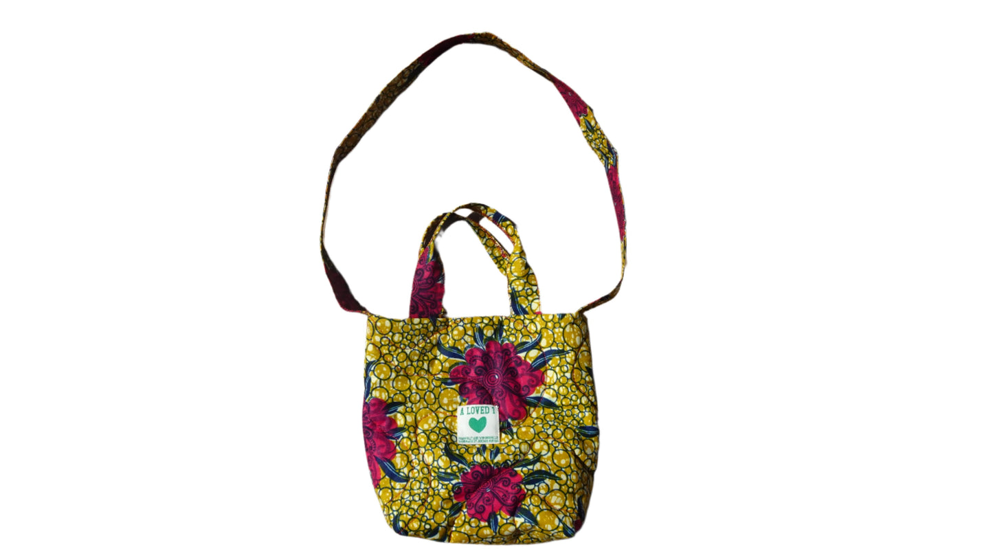 A Loved 1 | Wax Print Quilted Tote Bag