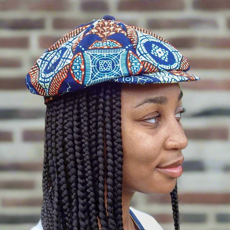 A Loved 1 | Wax Print Newsboy Hat