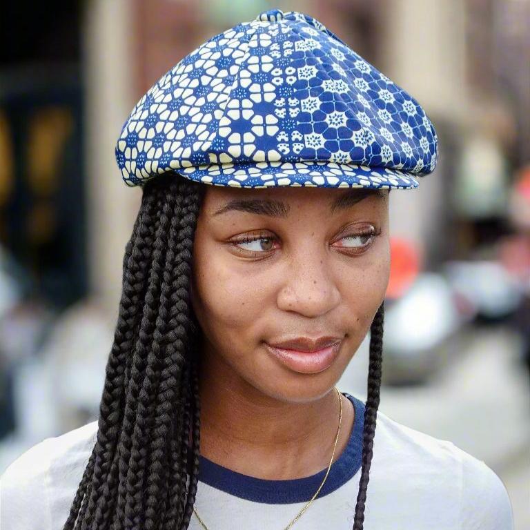 A Loved 1 | Wax Print Newsboy Hat