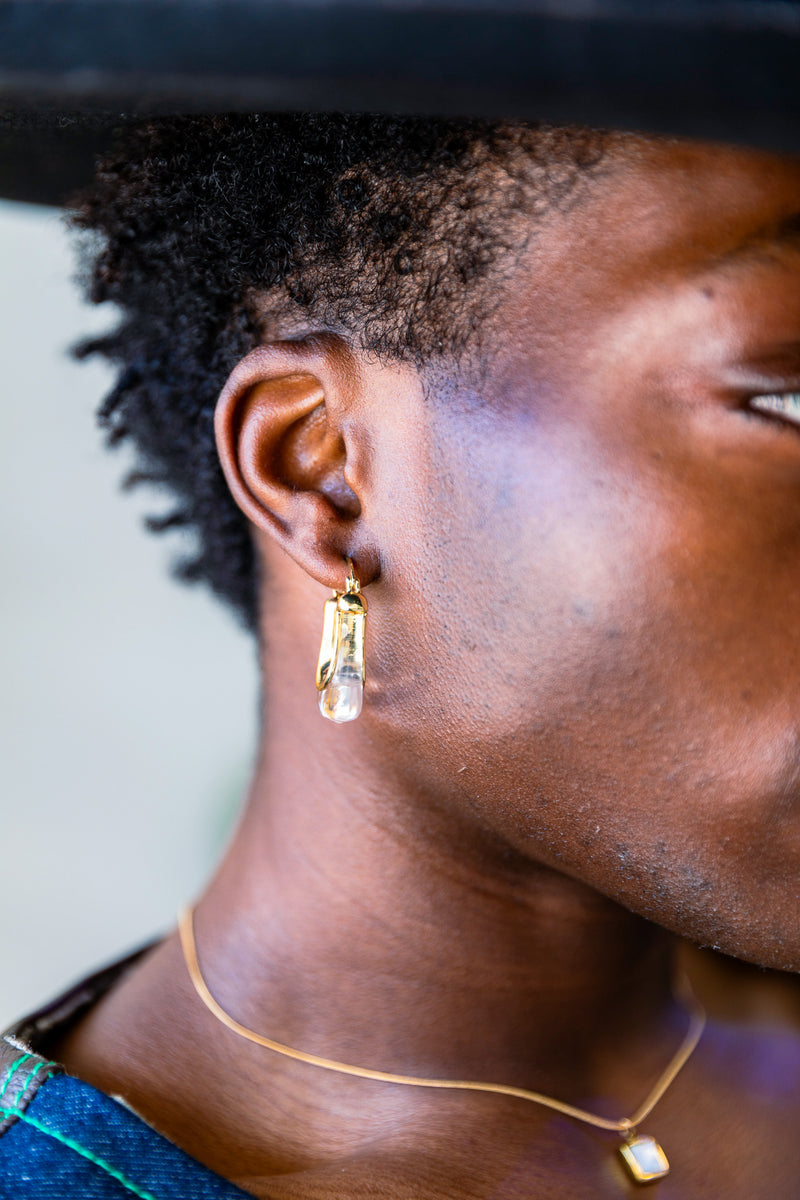 Aim Eternal | U-Shaped Rectangular Acrylic Earrings
