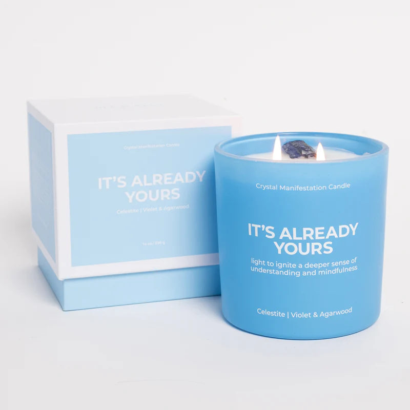 Jill & Ally | "It's Already Yours" Crystal Manifestation Candle