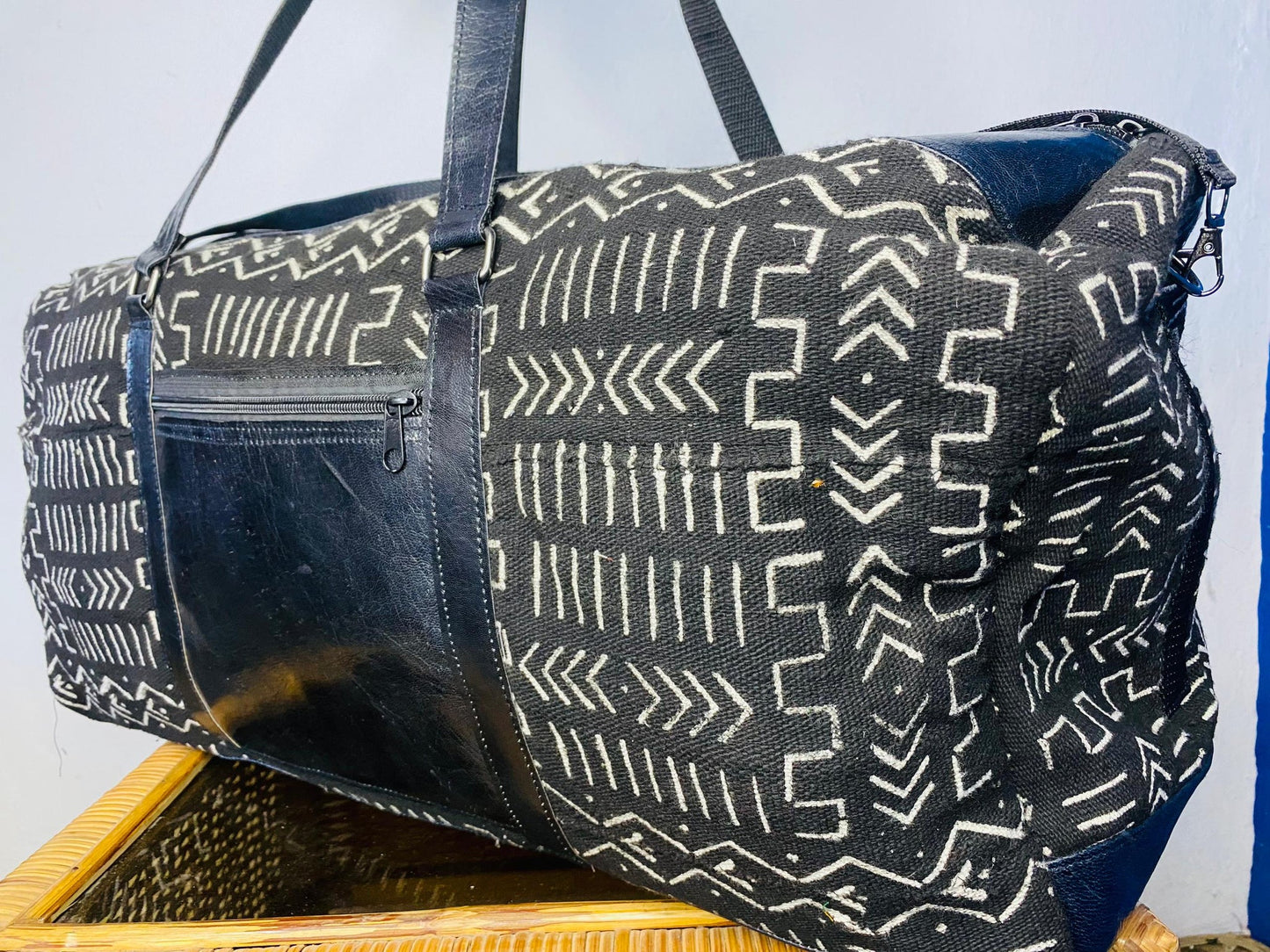 Maniwya | Mudcloth Duffle Bags