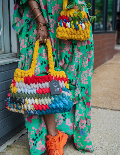 Chelsea B. | Hand Knit Goldie Loc Bag