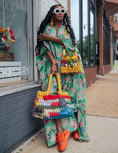 Chelsea B. | Hand Knit Goldie Loc Bag