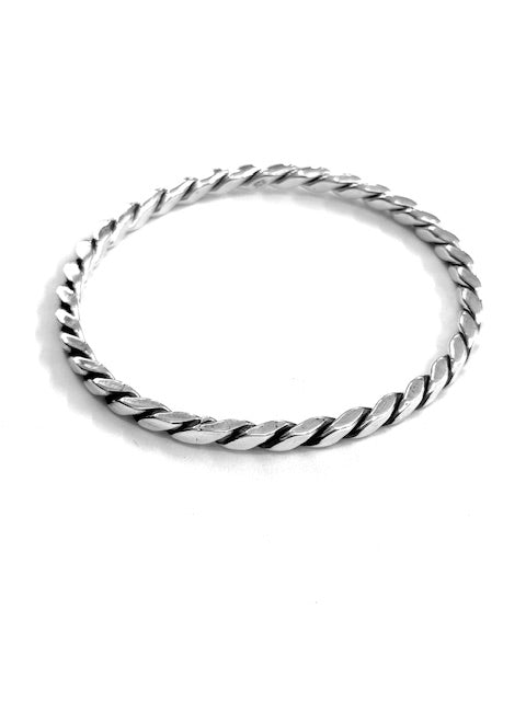 AJ Exports | Sterling Silver Flat Twisted Bracelet