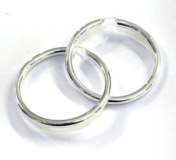 AJ Exports | Sterling Silver 5mm High Polish Hoop Earrings