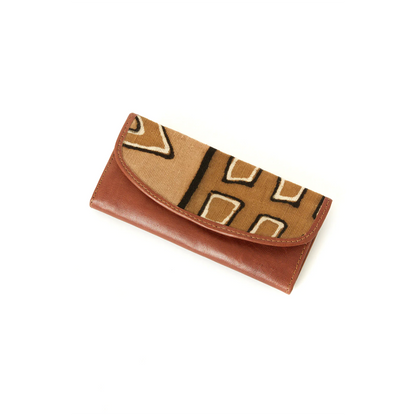 Mod Mud Cloth & Leather Women's Wallet