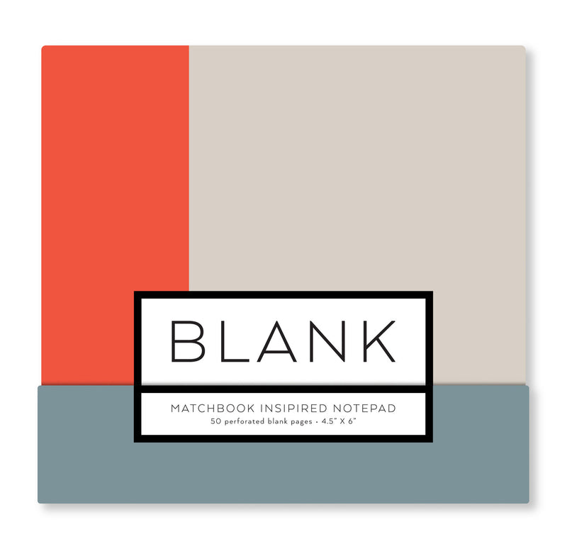 Blank Stripe – Matchbook Inspired Notepad