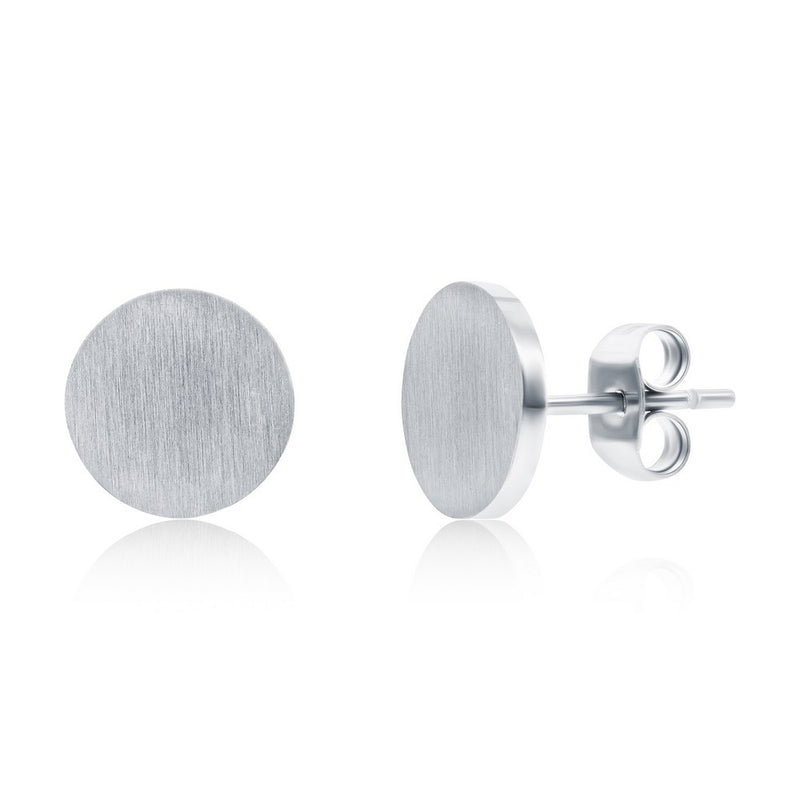 Classic of NY | Stainless Steel Brushed Round Studs