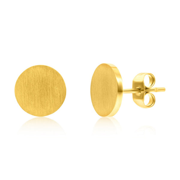 Classic of NY | Stainless Steel Brushed Round Studs