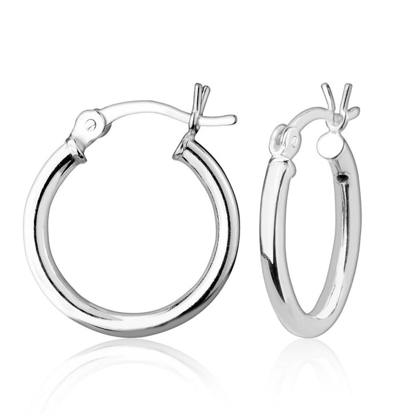 Classic Of NY | Sterling Silver High-Polished Hoop Earrings