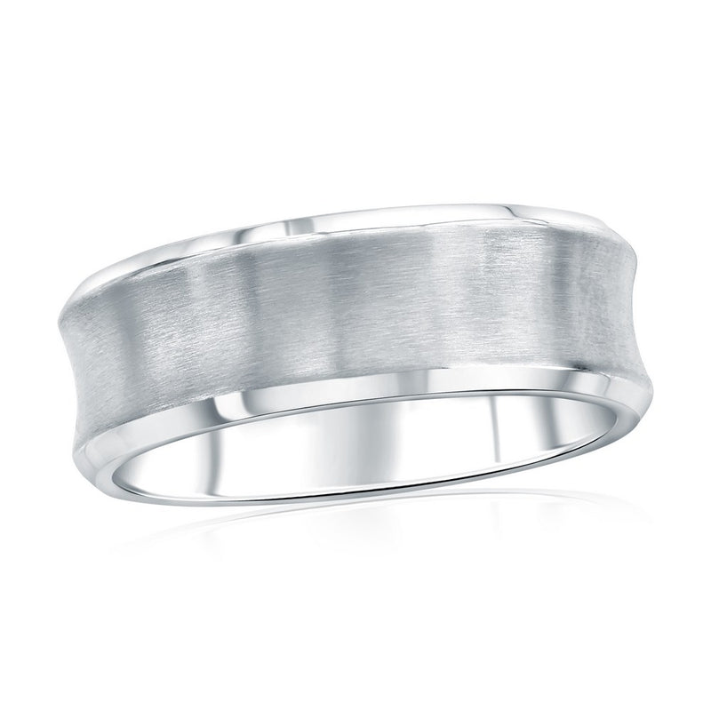 Classic of NY |  Stainless Steel, Brushed & Polished Curved Ring