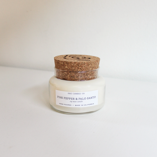 Pink Pepper & Palo Santo Apothecary Jar Candle