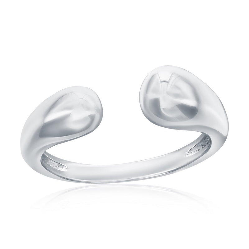 Classic Of NY | Sterling Silver, Puffed Polished Open Ring