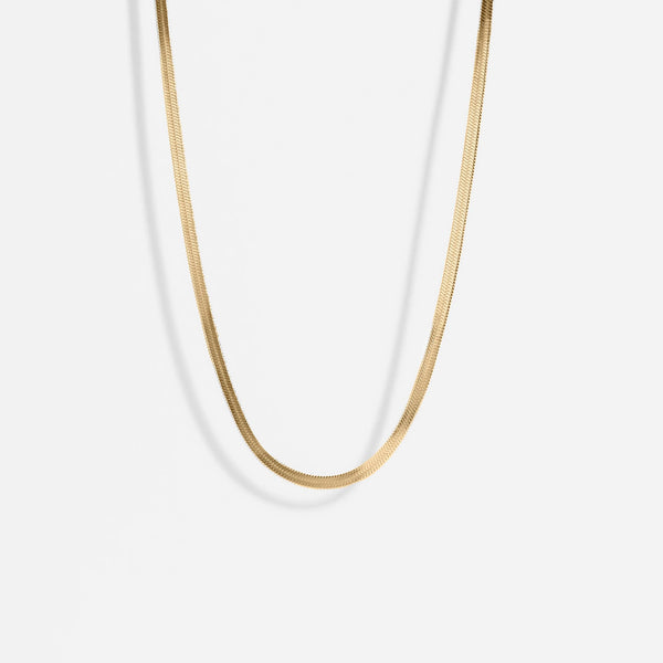 WJW | Steel Herringbone Chain Necklace