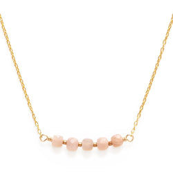 Mind's Eye Design | Peach Moonstone Necklace