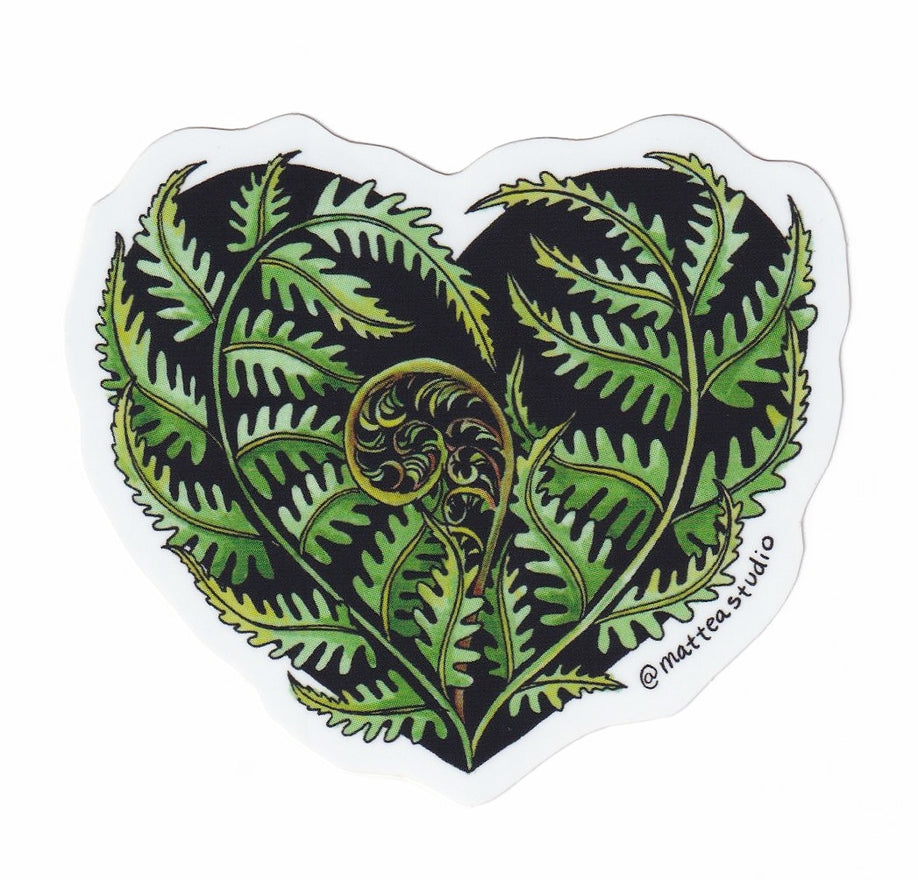 Mattea | Fern Heart Sticker