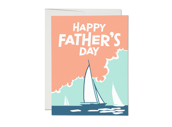 Red Cap Cards | Sailing Father's Day greeting card