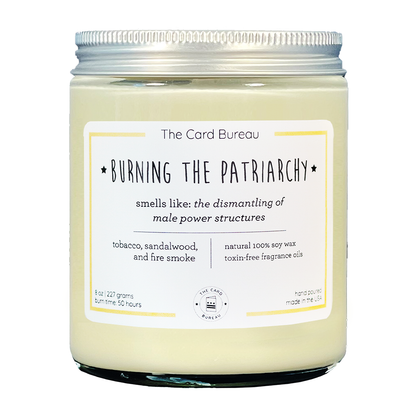 The Card Bureau | Burning the Patriarchy Jar Candle