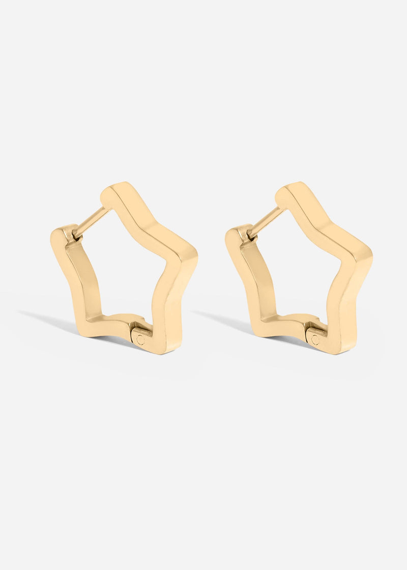 WJW | Star Huggie Earrings