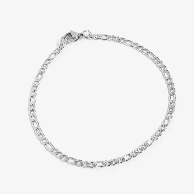 WJW | Stainless Steel Figaro Chain Bracelet