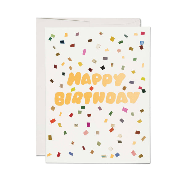 Red Cap Cards | Birthday Confetti Greeting Card