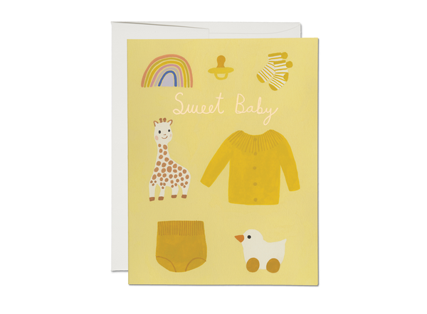 Red Cap Cards | Yellow Baby greeting card