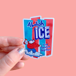 The Peach Fuzz | Abolish Ice Sticker
