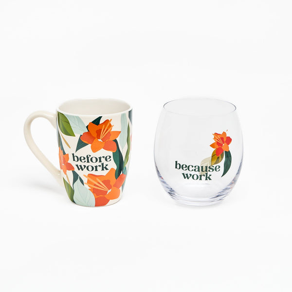 Be Rooted | Mug & Wine Glass Set
