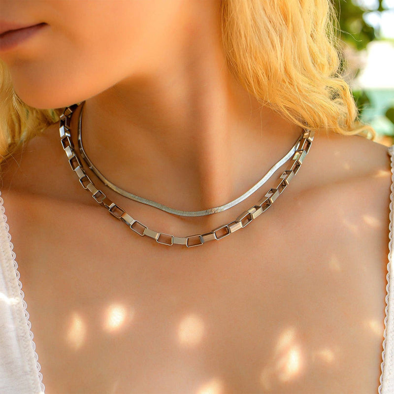 WJW | Stainless Steel Thick Paperclip Chain