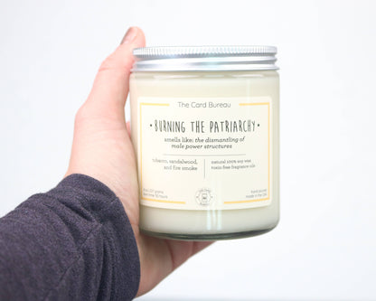 The Card Bureau | Burning the Patriarchy Jar Candle