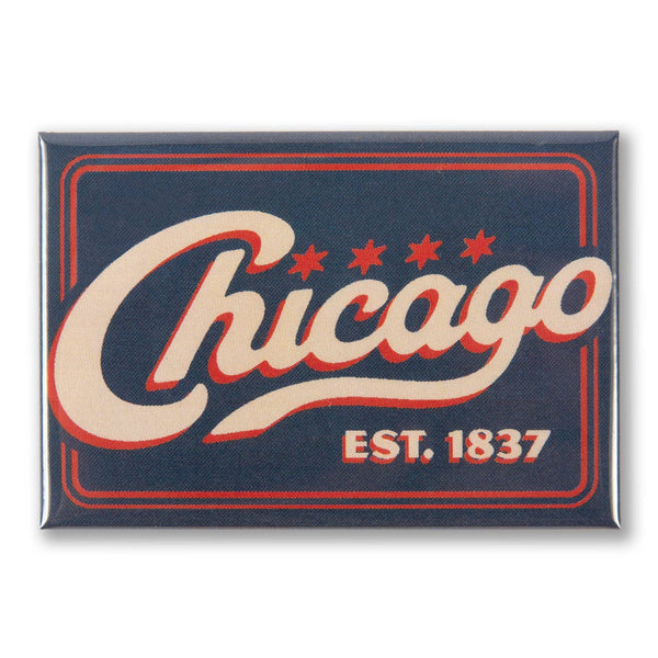 Transit Tees | Chicago Vintage Script Magnet