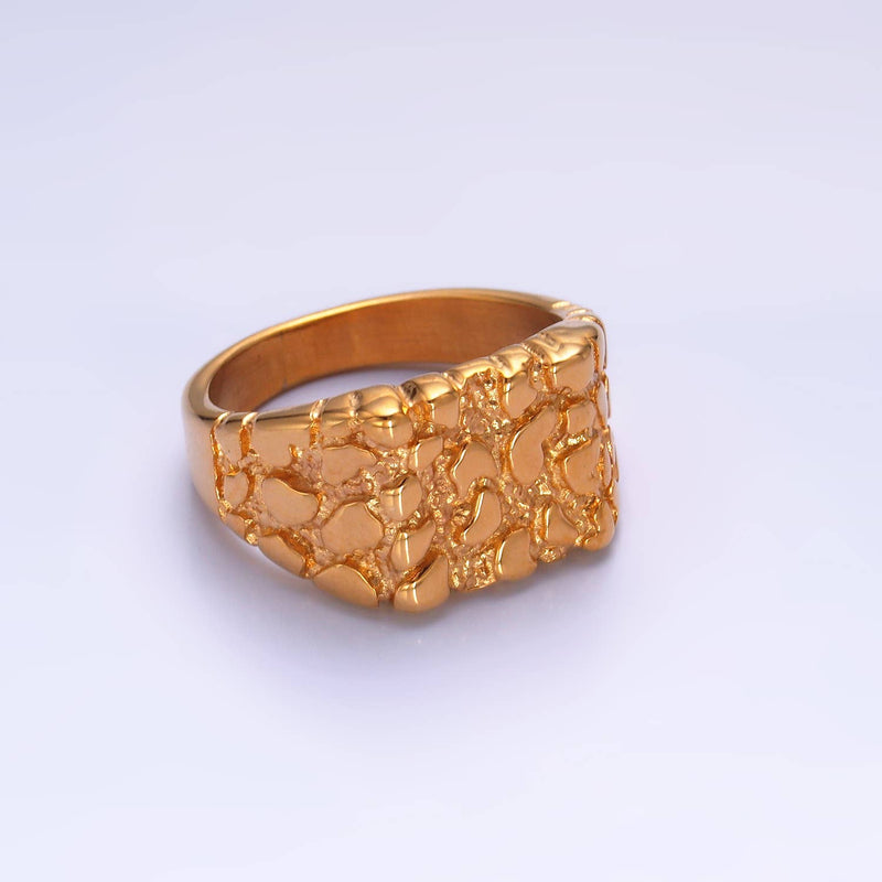 Aim Eternal | Textured Statement Signet Ring