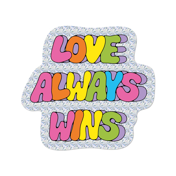 Red Cap Cards | Love Always Wins sticker