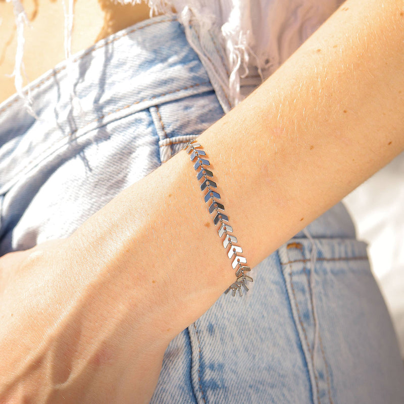 WJW | Chevron Chain Bracelet