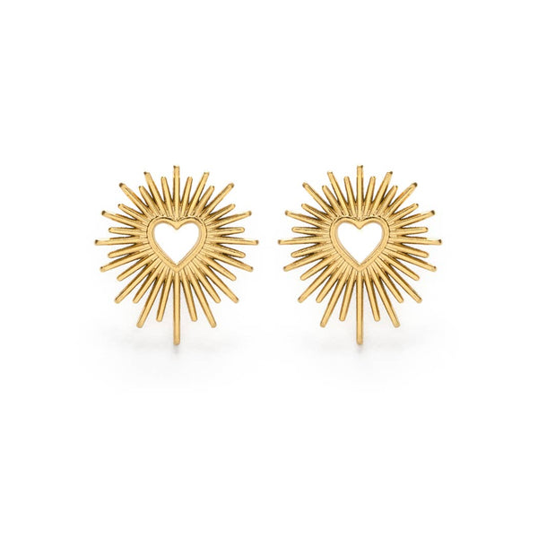 Mind's Eye Design | Open Heart Stud Earrings