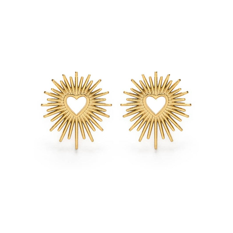 Mind's Eye Design | Open Heart Stud Earrings
