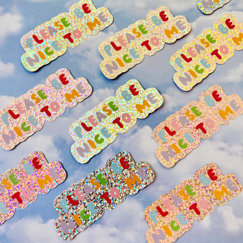 The Peach Fuzz | Please Be Nice To Me Sticker