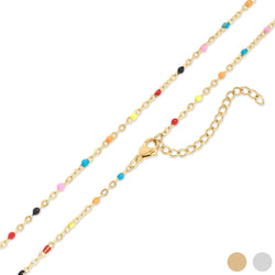 WJW | Multi Confetti Chain Necklace