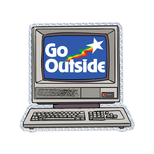 Red Cap Cards | Go Outside Sticker