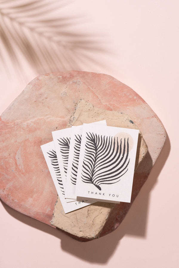 Red Cap Cards | Palm Sun Thank You Greeting Card