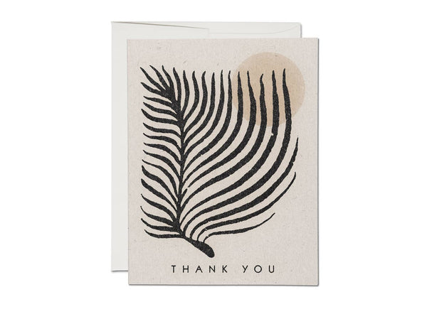 Red Cap Cards | Palm Sun Thank You Greeting Card